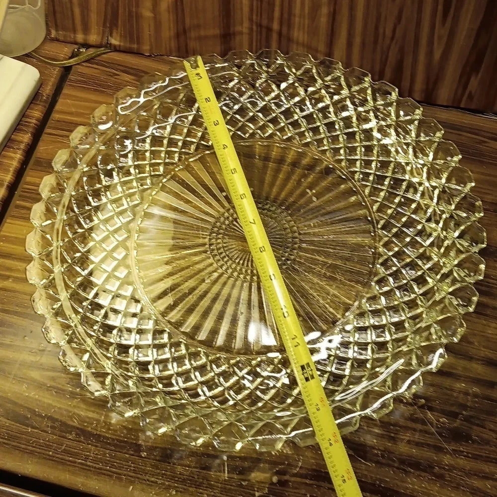 Vintage Anchor ⚓️ Hocking Waterford waffle pattern 14